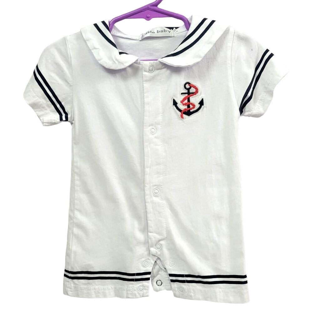 Little Baby Infant Sailor Costume Size M‎ 0-6 Months